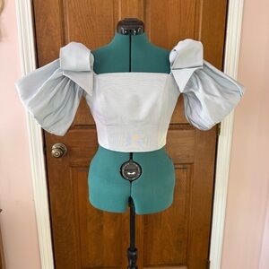 Alexia Maria Baby Blue Violet Top 4